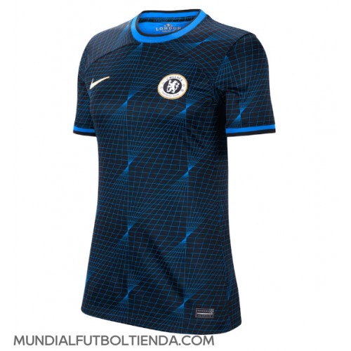 Camiseta Chelsea Segunda Equipación Replica 2023-24 para mujer mangas cortas
